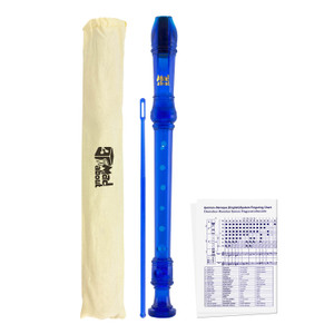 Descant Recorder in Blue by Mad About - Soprano School Recorder