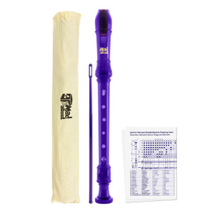 Descant Recorder in Purple by Mad About - Soprano School Recorder