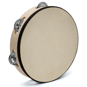 Tiger 8" Tambourine Single Row - Black Band