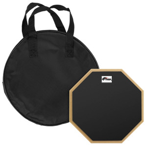 Tiger TDA4-10, 10" Drum Practice Pad with Carry Bag - Desktop or Stand Mountable