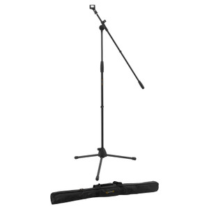 Boom Microphone Stand by World Rhythm - Mic Stand with Microphone Clip & Bag