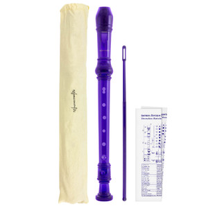 Descant Recorder - Purple School Recorder by World Rhythm