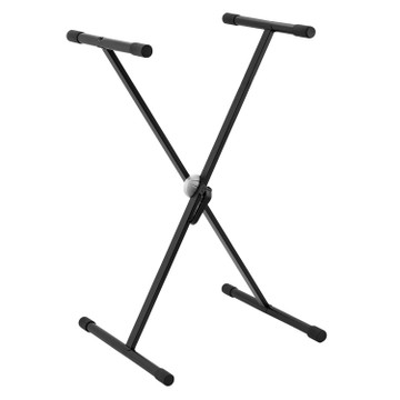 Tiger KYS7-BK Fully Adjustable Keyboard Stand - Single Braced X Frame - Black
