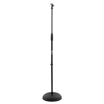 Tiger Microphone Stand with Heavy Round Base - Black
