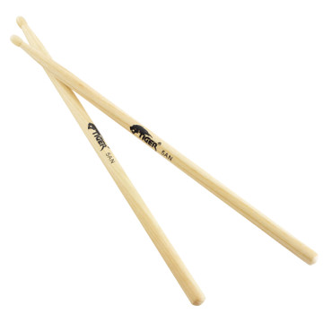 Tiger 5a Hickory Drumsticks Nylon Tip - Pair