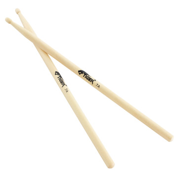 Tiger 7A Maple Drumsticks with Wooden Tips