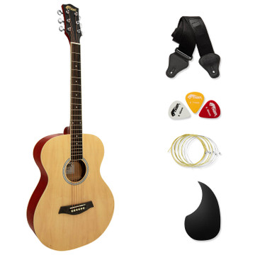 Tiger Natural Acoustic Guitar for Beginners with 6 Months FREE Lessons