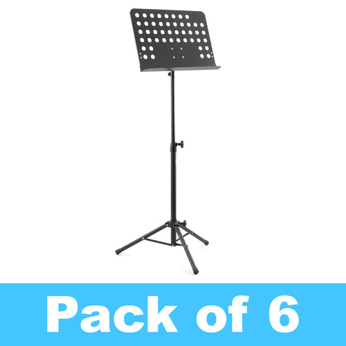 Tiger Pack of 6 Orchestral Music Stands - New Improved Design