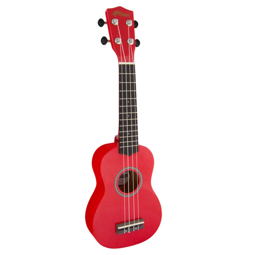 Tiger Soprano Ukulele for Beginners in Red
