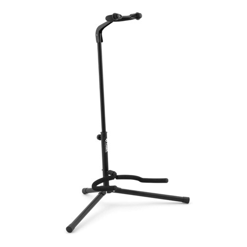 Tiger Electric Guitar Stand, Black Portable, Folding Stand with Neck Support