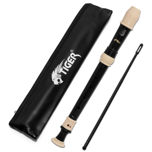 Tiger 3 Piece Descant Recorder