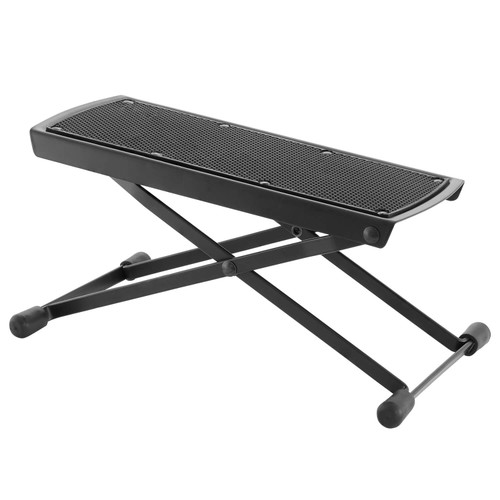 Guitar Footstool by World Rhythm - Folding Foot Rest for Guitar - Black