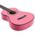 Tiger Left Handed 1/2 Size Pink Kids Classical Guitar Package