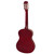 Tiger Left Handed 1/2 Size Red Kids Classical Guitar Package