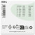 Rear view of Tiger EGS-L electric guitar strings packaging showing string gauges in mm and inches, barcode and recycling information.