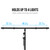 Tiger T-Bar DJ Lighting Stand, Photography Light Stand with 10x Cable Ties