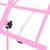 Tiger Portable Easy Folding Sheet Music Stand - Pink