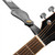 Tiger Black Guitar Strap with Acoustic, Classical Guitar Neck Tie & Picks
