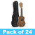 Tiger Soprano Ukulele in Natural - School Pack of 24