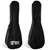 Mad About soprano ukulele gig bag with adjustable shoulder strap and carry handle. Lightweight black protective ukulele case designed for safe storage, transport and protection of 21-inch soprano ukuleles.