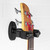 Guitar Wall Hanger, Self-Locking with Soft Padded Frame and Pivoting Yoke - Tiger