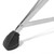 Close-up of double-braced drum throne leg with non-slip rubber foot for improved grip and floor protection while playing