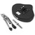 Tiger drum throne supplied in three easy-to-assemble sections including padded seat, threaded spindle and folding tripod base