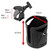 Clamp‑on drink holder with universal mounting clamp showing measurements: 12.5cm holder height, 9.5cm internal width, and clamp opening range from 1.5cm to 3.5cm.