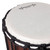 Close‑up of the synthetic drum head on a World Rhythm 24cm (9.5‑inch) rope‑tuned djembe drum.