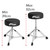 Tiger drum throne height adjustment range from 39cm to 52cm displayed for seated comfort