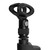 Adjustable microphone clip mount with swivel joint on Tiger professional mic stand.