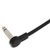 Detailed View of Compact 90-Degree Guitar Patch Cable End with Low-Profile Design for Tight Pedalboard Spaces and Neat Cable Management