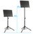 TIGER Telescopic Music Stand - Orchestra, School, Singer, Solo Musicians - Black