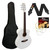 B-GRADE Tiger Small Body Acoustic Guitar - White