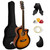 Tiger ACG1-SB Acoustic Guitars with Steel Strings - Small Body 4/4 - Sunburst
