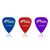 Tiger Guitar Plectrums - 12 Gel Guitar Picks, 0.58mm, 0.71mm, 0.81mm Gauges