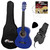 Tiger Left Handed 3/4 Size Childs Classical Guitar Package 9 - 11 Years - Blue