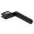 Rear three-quarter angle view of Tiger Guitar String Winder and Peg Puller displaying the bridge pin puller slot and sturdy black finish.