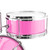 Tiger Junior Kids Drum Kit, 3 Piece Beginners Drum Set with Stool - Pink