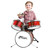 Tiger Junior Kids Drum Kit, 3 Piece Beginners Drum Set with Stool - Red