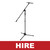 Microphone Stand Hire x 1 - One Week
