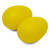 Tiger Plastic Egg Shakers - Pair - Yellow