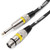 Tiger 3m (10ft) XLR Female to 1/4 inch Jack Microphone Cable
