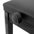 Tiger PST14 Piano Stool, Height Adjustable Wooden Piano Bench in Black