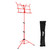 Tiger Easy Folding Sheet Music Stand with Bag - Portable Music Stand In Red