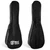 Mad About soprano ukulele gig bag with adjustable shoulder strap and carry handle. Lightweight black protective ukulele case designed for safe storage, transport and protection of 21-inch soprano ukuleles.