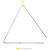 TIGER TRI28-MT 12" Triangle Instrument with Beater - Pack of Two