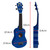 Mad About blue  21-inch soprano ukulele dimensions showing a compact beginner-friendly size. Lightweight ukulele measuring 53cm long, ideal for children, students, classrooms, travel and learning to play.