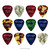 0.46mm Celluloid Guitar Picks & Tin  by World Rhythm - 12 Guitar Plectrums