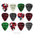 0.71mm Celluloid Guitar Picks & Tin by World Rhythm - 12 Guitar Plectrums